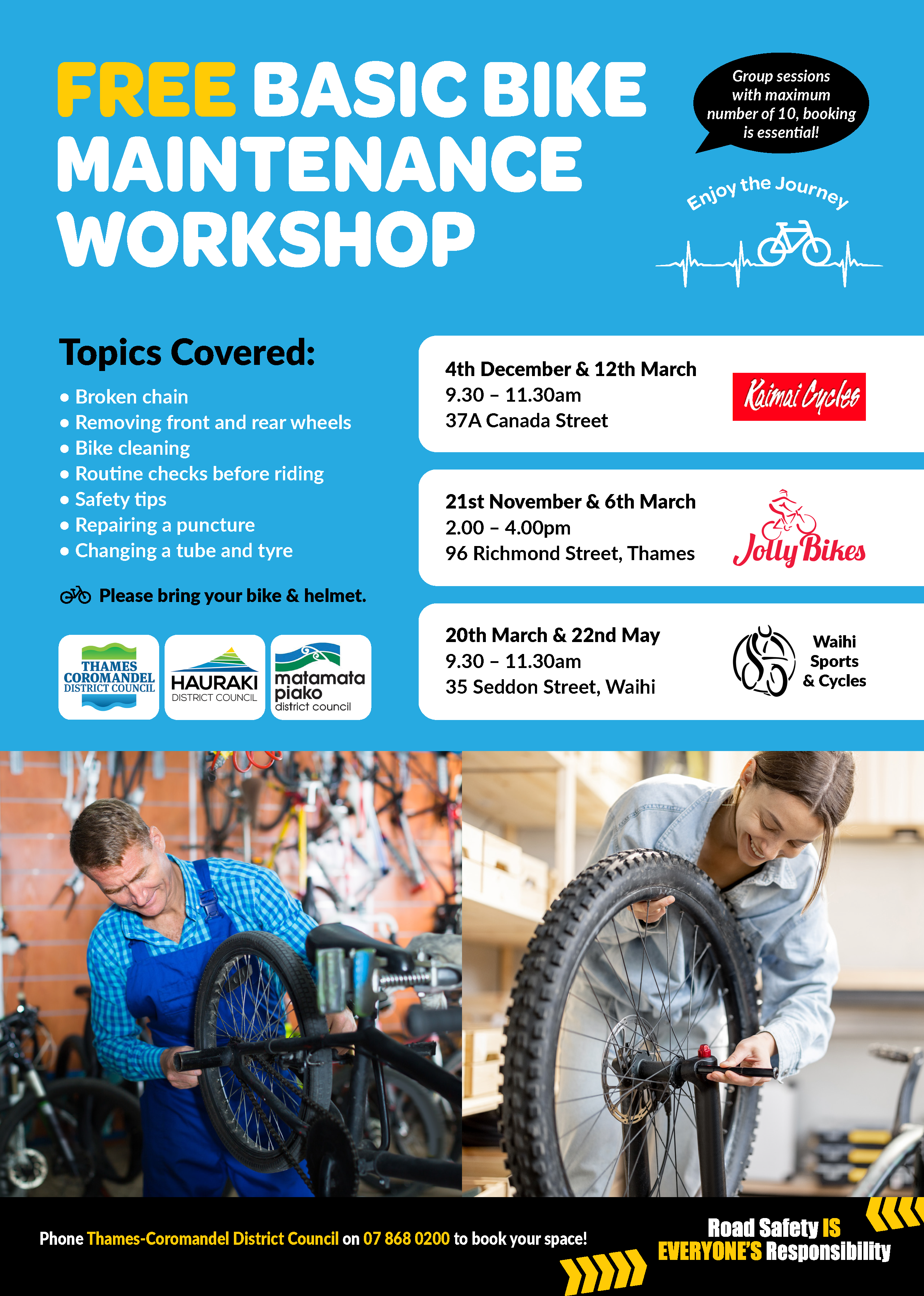 East Waikato Bike Maintenance Workshop Flyer 2024 and 2025 APPROVED.png